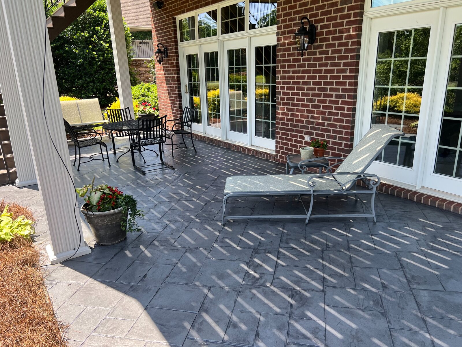 Completed decorative concrete project